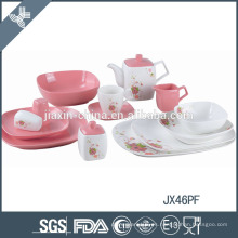 Conjunto de cena de porcelana de precio competitivo conjunto de vajilla de boda ecológico